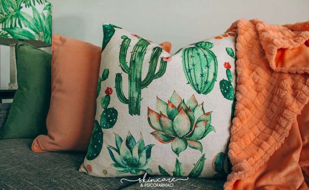 cuscino con cactus