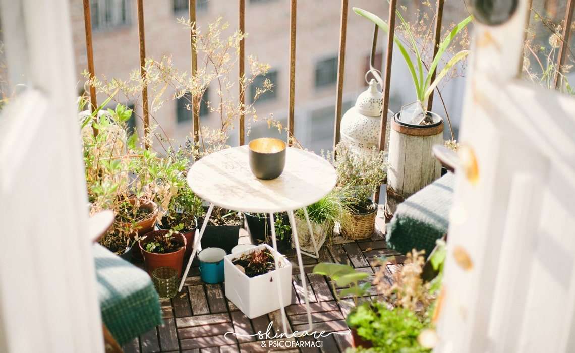 arredare un piccolo balcone